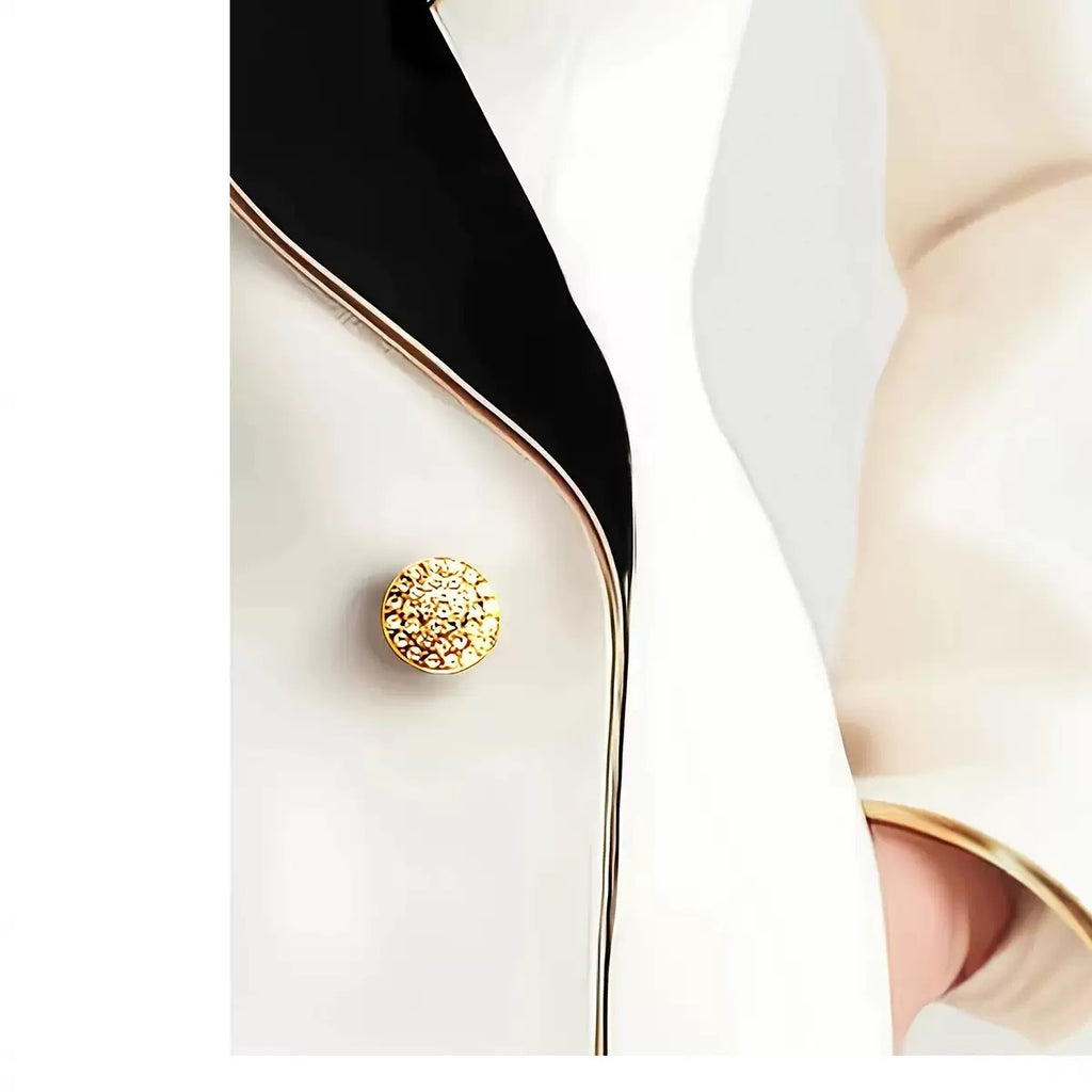 Women’s Ivory and black contrast Blazer